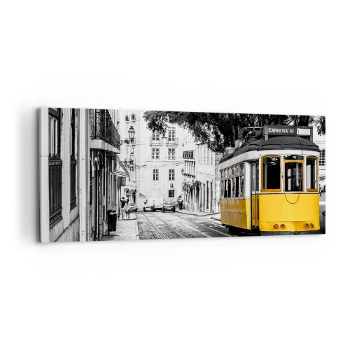 Bild auf Leinwand - Leinwandbild - Und Fado im Hintergrund - 100x40 cm