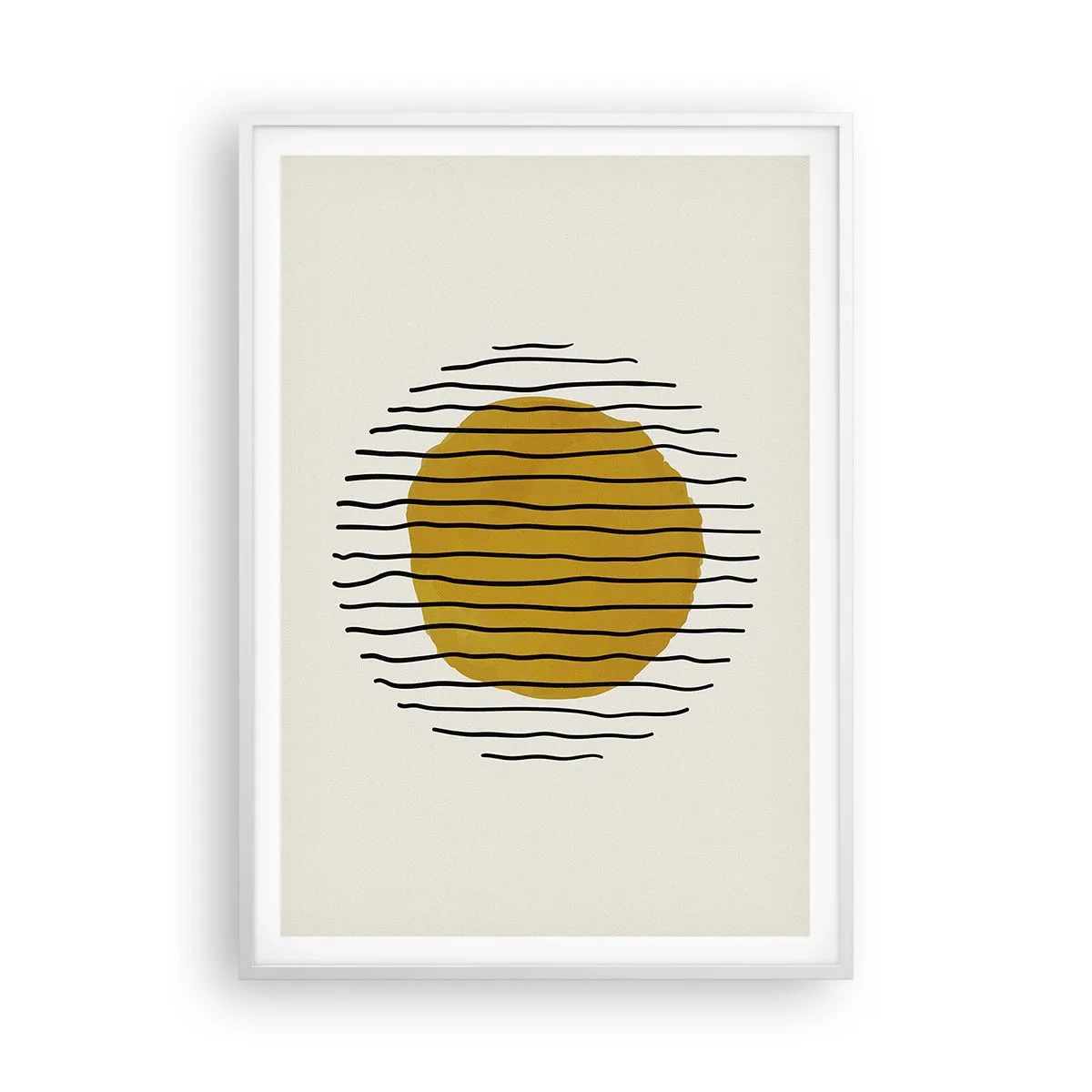 Poster in einem weißen Rahmen - Abstraktion, die vor Hitze zittert - 70x100 cm