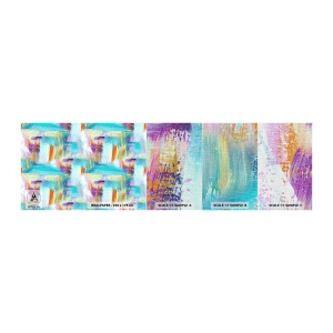 Fototapeten Muster Premium Canvas - Fröhlicher Labyrinth-Liner - Abstraktion, Stück, Malerei - 100x30 cm