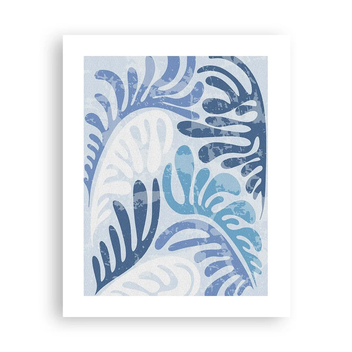 Poster - Blaue Farne - 40x50 cm