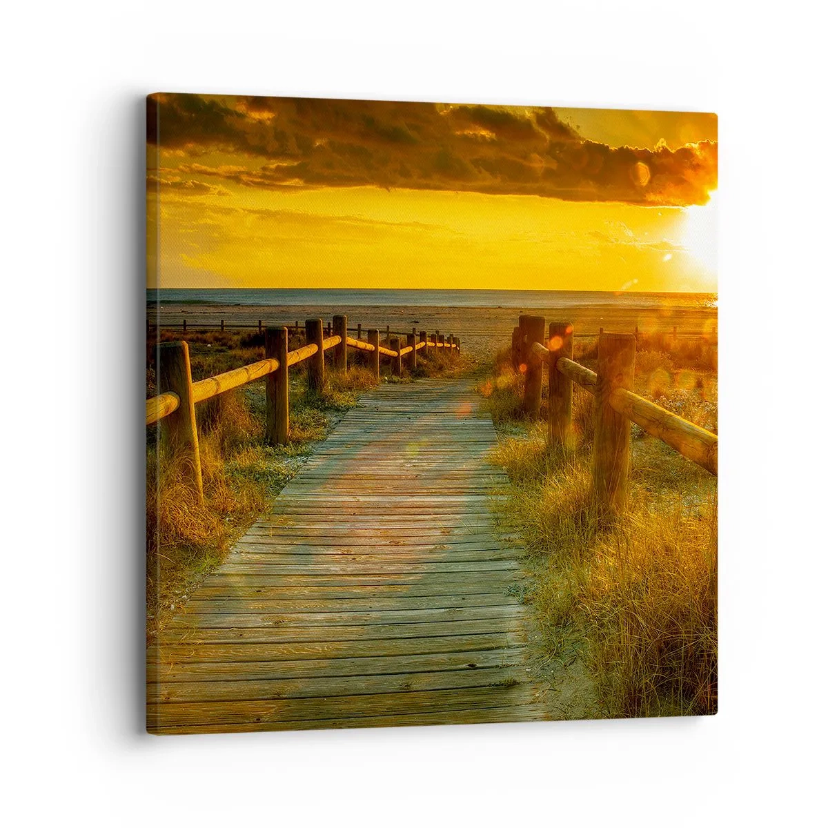 Bild auf Leinwand - Leinwandbild - In altem Gold gebadet - 30x30 cm