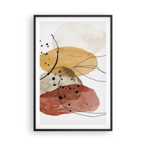 Poster in einem schwarzem Rahmen - Wie leichte, transparente Luft - 61x91 cm