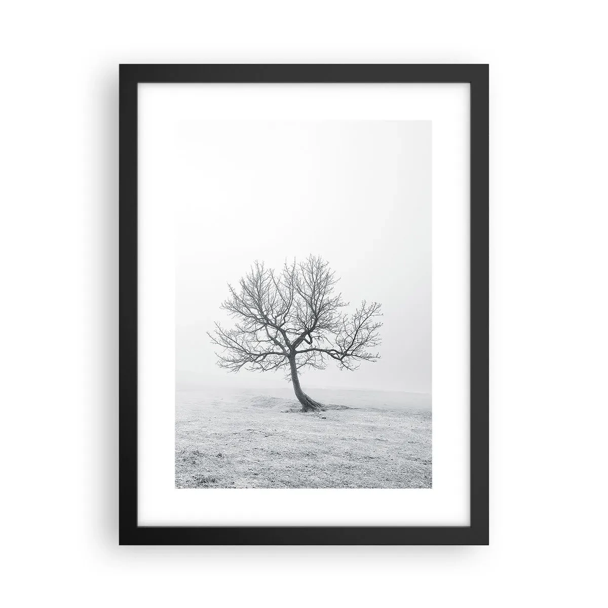 Poster in einem schwarzem Rahmen - Gegen das Nichts - 30x40 cm