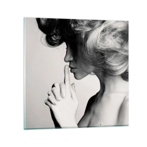 Glasbild - Bild auf glas - Auf sich selbst hören - 30x30 cm