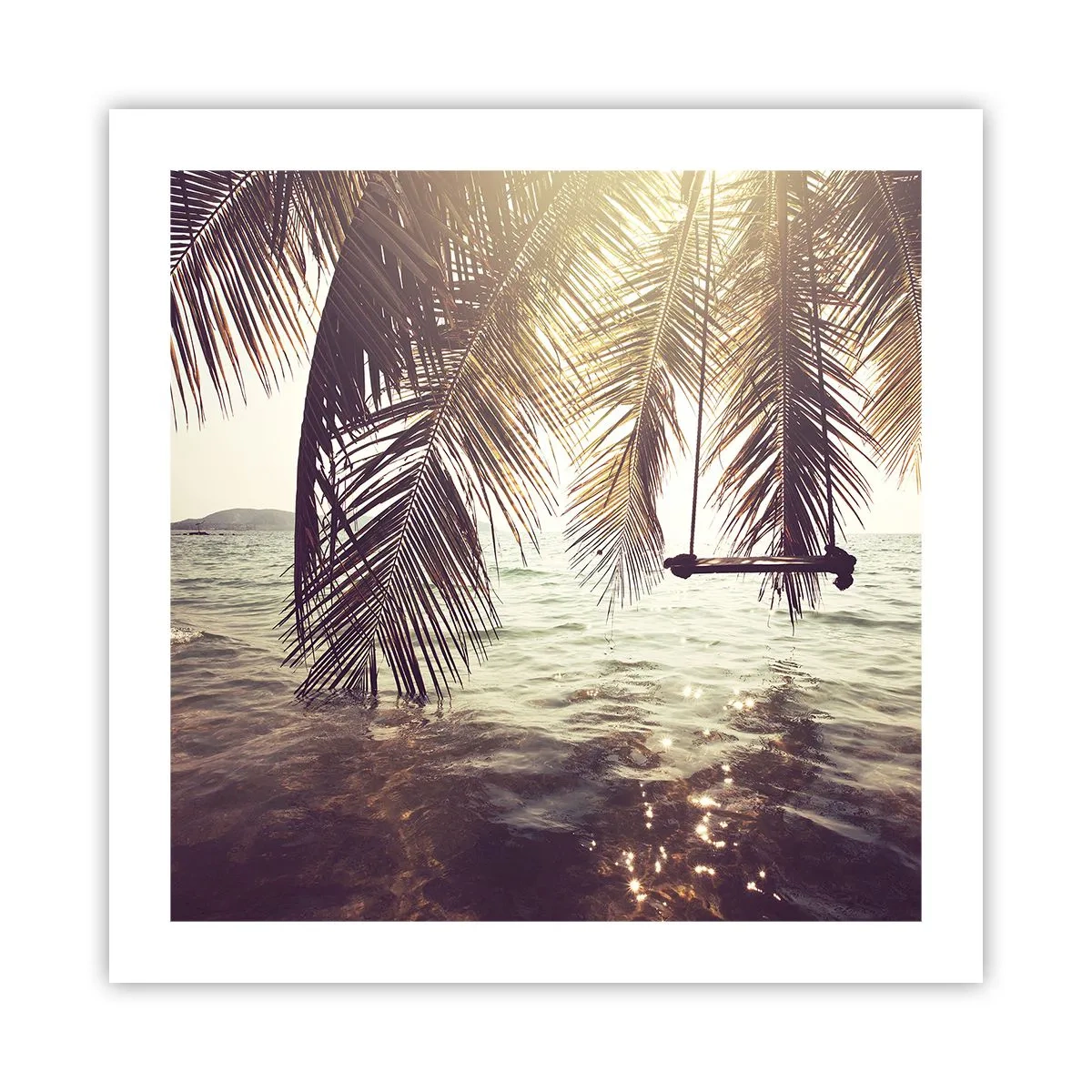 Poster - Sie können nach Belieben in den Wolken schwingen - 50x50 cm