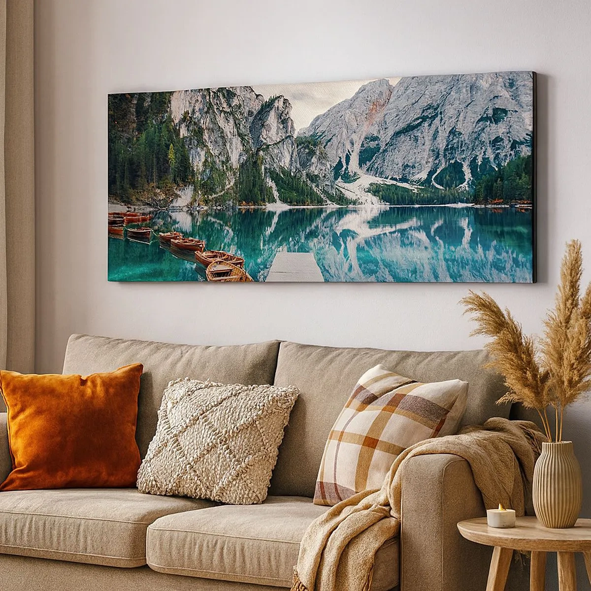 Bild auf Leinwand - Leinwandbild - Wir zeigen Ihnen Schönheit - 100x40 cm