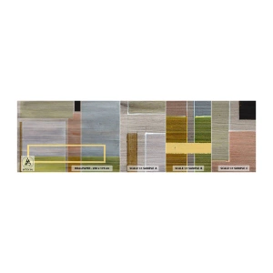 Fototapeten Muster Selbstklebend Deluxe Sticker - Einfach und ruhig - Abstraktion, Moderne Kunst, Rechtecke - 100x30 cm