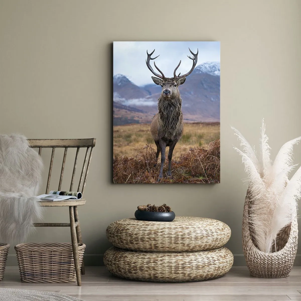 Bild auf Leinwand - Leinwandbild - Auf eigenem Land - 80x120 cm