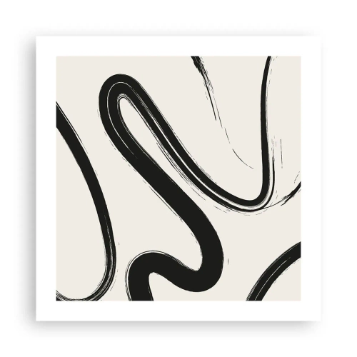 Poster - Schwarz-Weiß-Laune - 50x50 cm