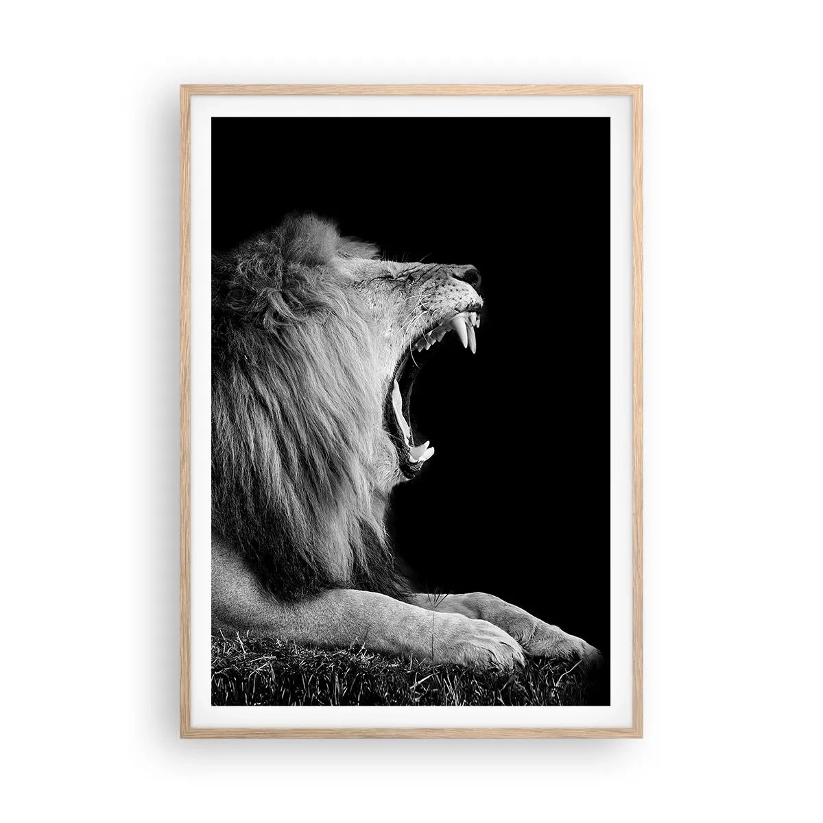 Poster in einem Rahmen aus heller Eiche - Ohne Zweifel - 70x100 cm