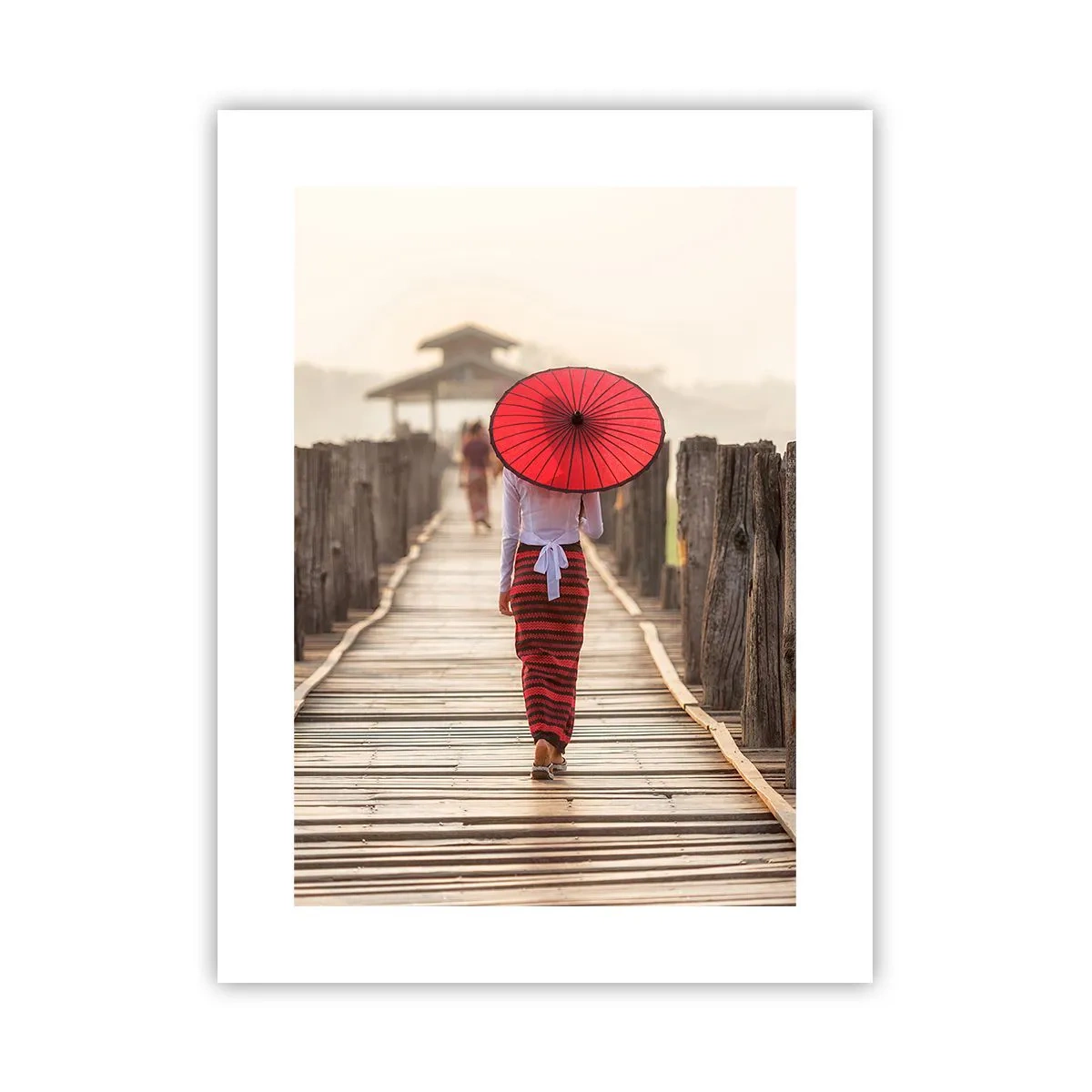 Poster - Auf der alten Brücke - 30x40 cm