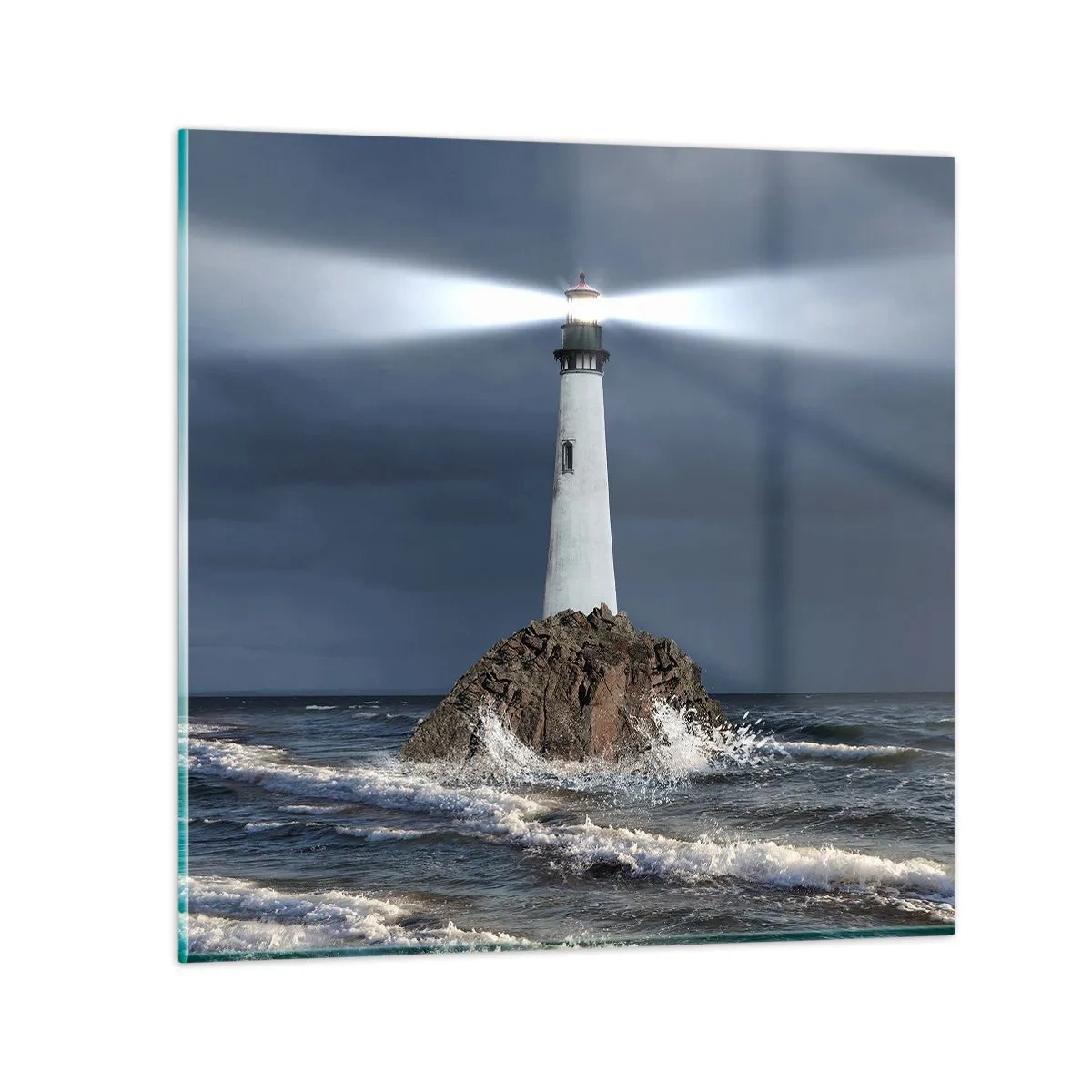 Glasbild - Bild auf glas - Hier... hier... hier! - 30x30 cm