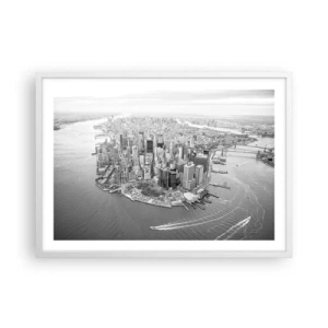 Poster in einem weißen Rahmen - Und wie kann es man nicht lieben? - 70x50 cm