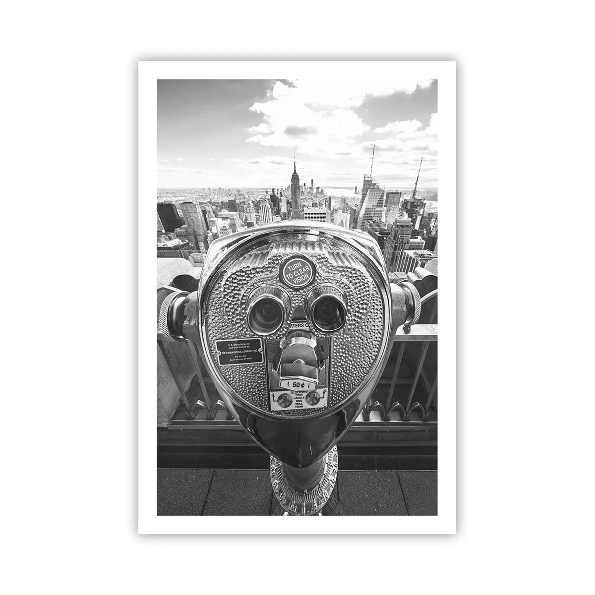 Poster - Stadt über den Städten - 61x91 cm