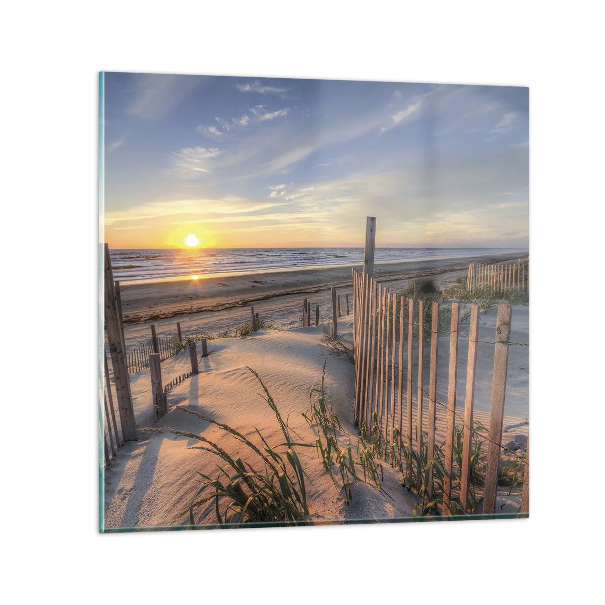 Glasbild - Bild auf glas - Schein und Schatten des Windes - 60x60 cm