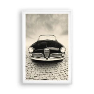 Poster in einem weißen Rahmen - Man muss mich einfach lieben - 61x91 cm