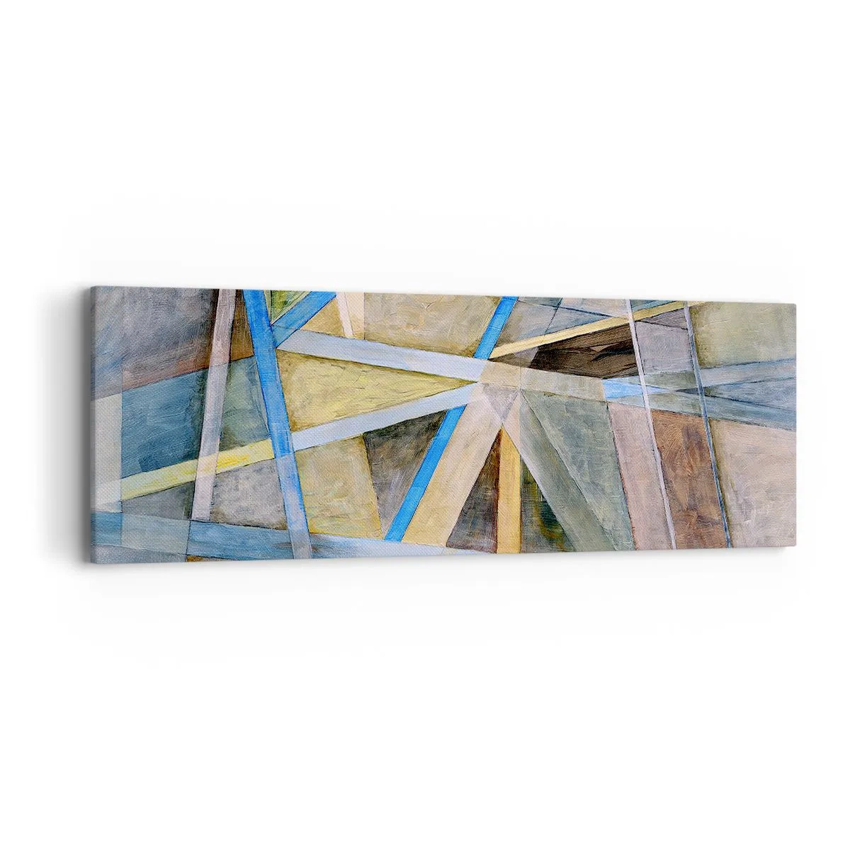 Bild auf Leinwand - Leinwandbild - Gerade oder diagonal? - 90x30 cm