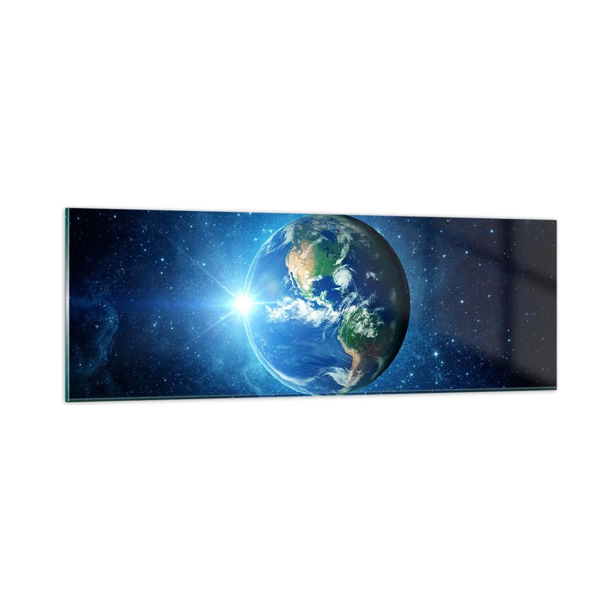 Glasbild - Bild auf glas - Wir sind im Himmel - 90x30 cm