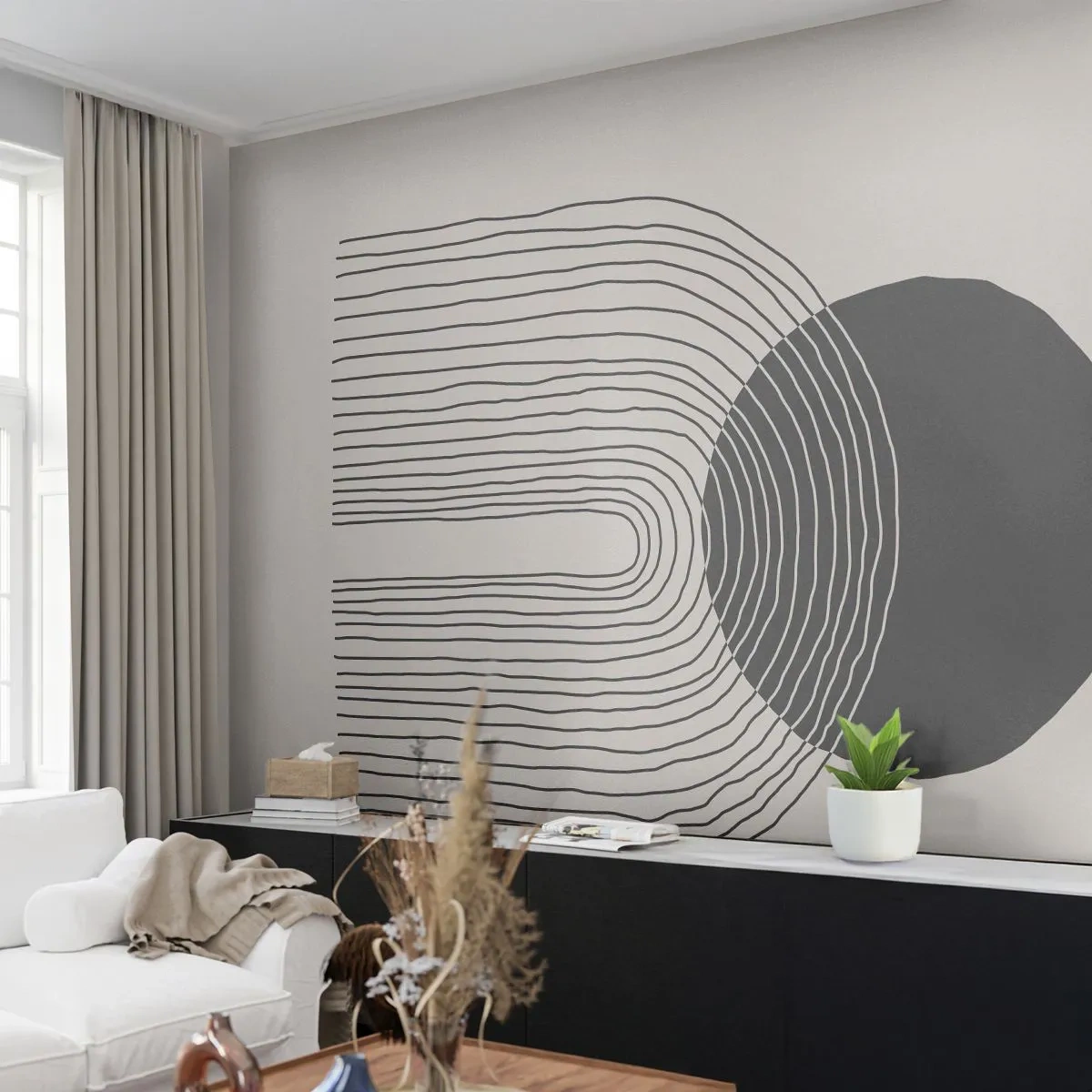 Selbstklebende Fototapete Deluxe Sticker - Zittern und Vertrauen - Abstraktion, Stück, Minimalismus - 150x105 cm