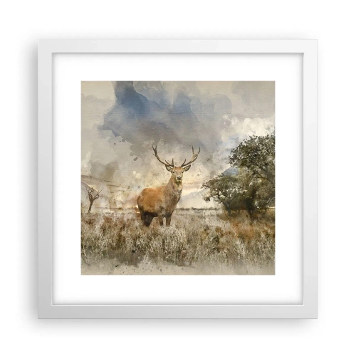 Poster in einem weißen Rahmen - Würde – Stärke – Würde - 30x30 cm