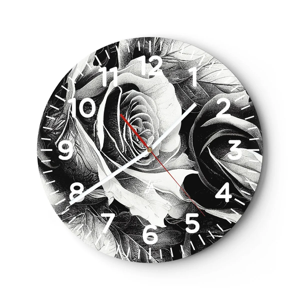 Wanduhr - Glasuhr - Immer Königin - 30x30 cm