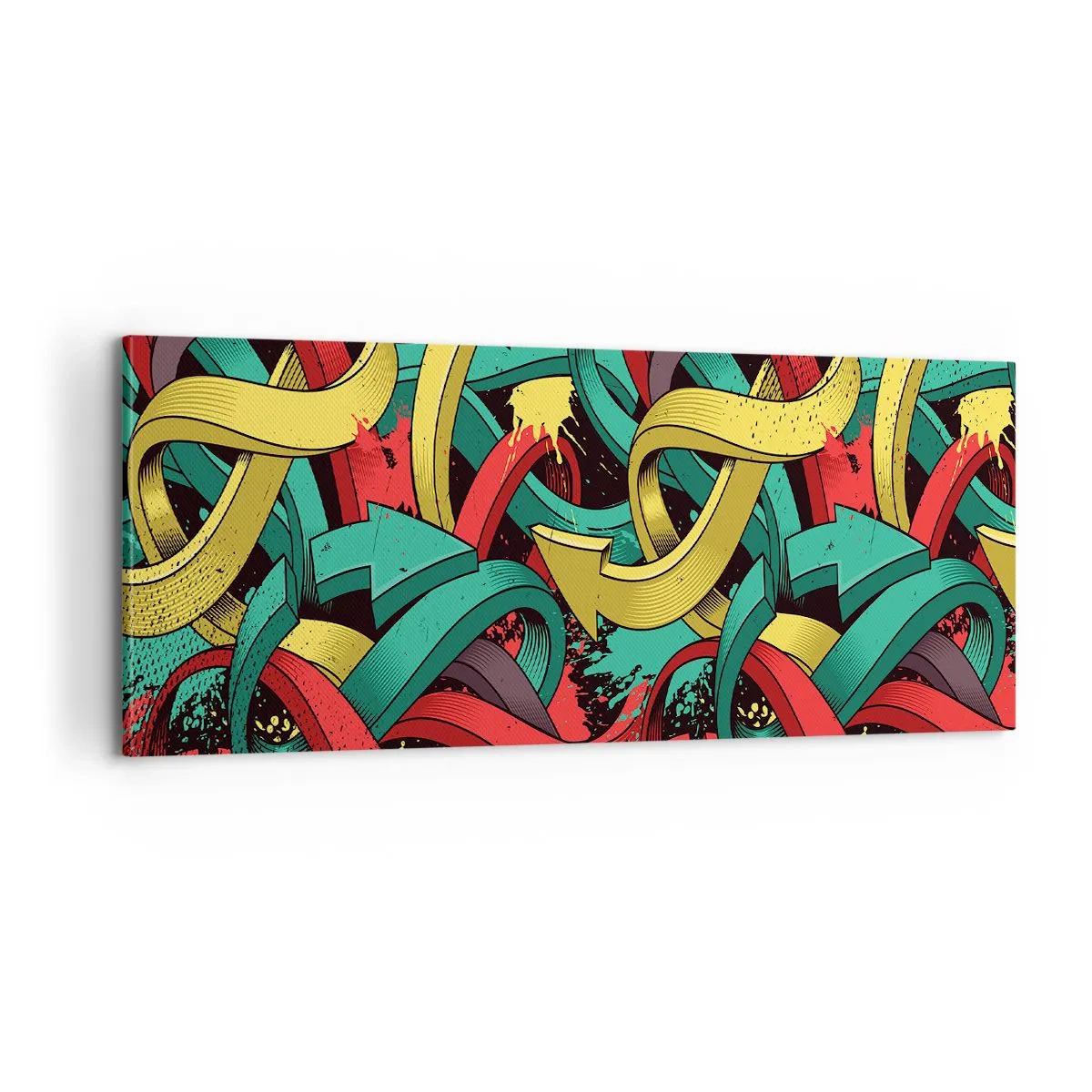 Bild auf Leinwand - Leinwandbild - Welcher Weg zum Ziel? - 100x40 cm