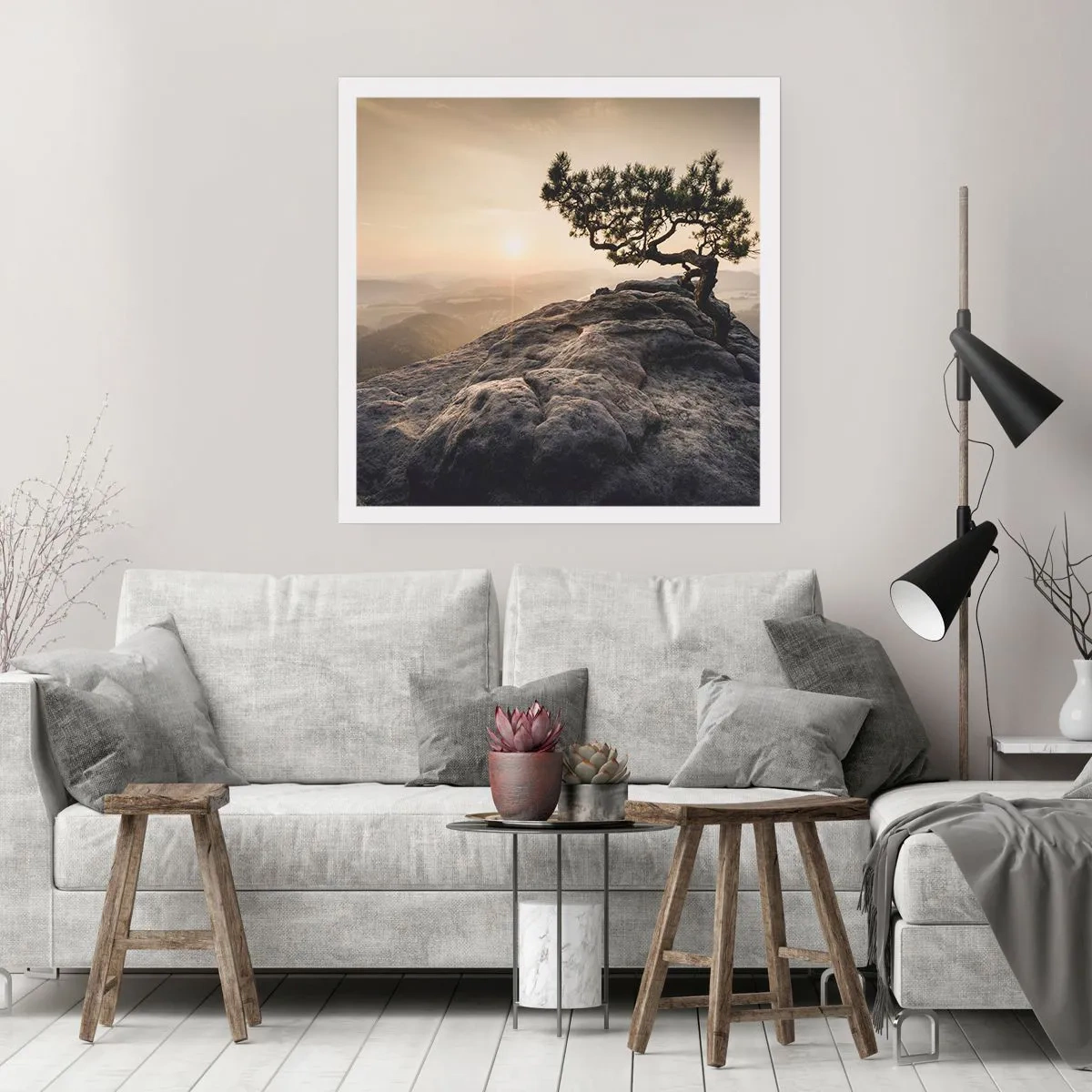 Poster - Das Leben gewinnt immer - 30x30 cm