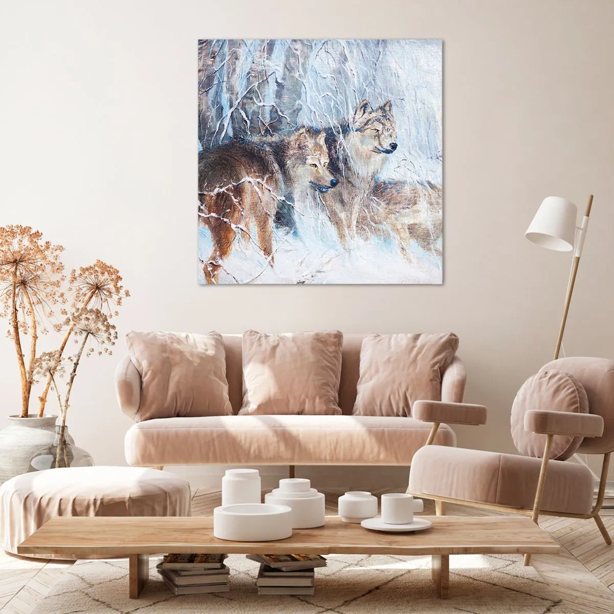 Bild auf Leinwand - Leinwandbild - Beachtung! Hier kommt ... - 50x50 cm