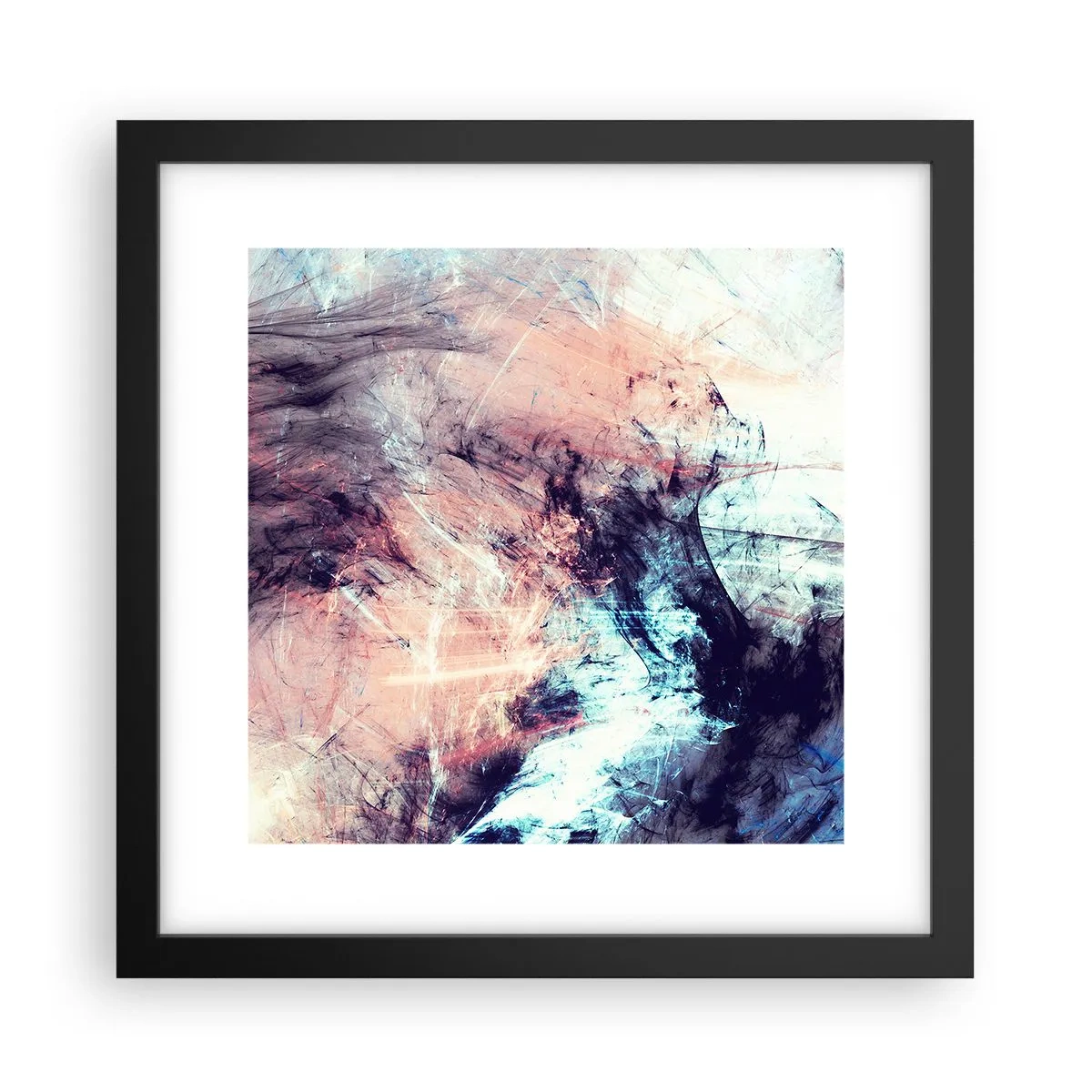 Poster in einem schwarzem Rahmen - Fühle den Wind - 30x30 cm