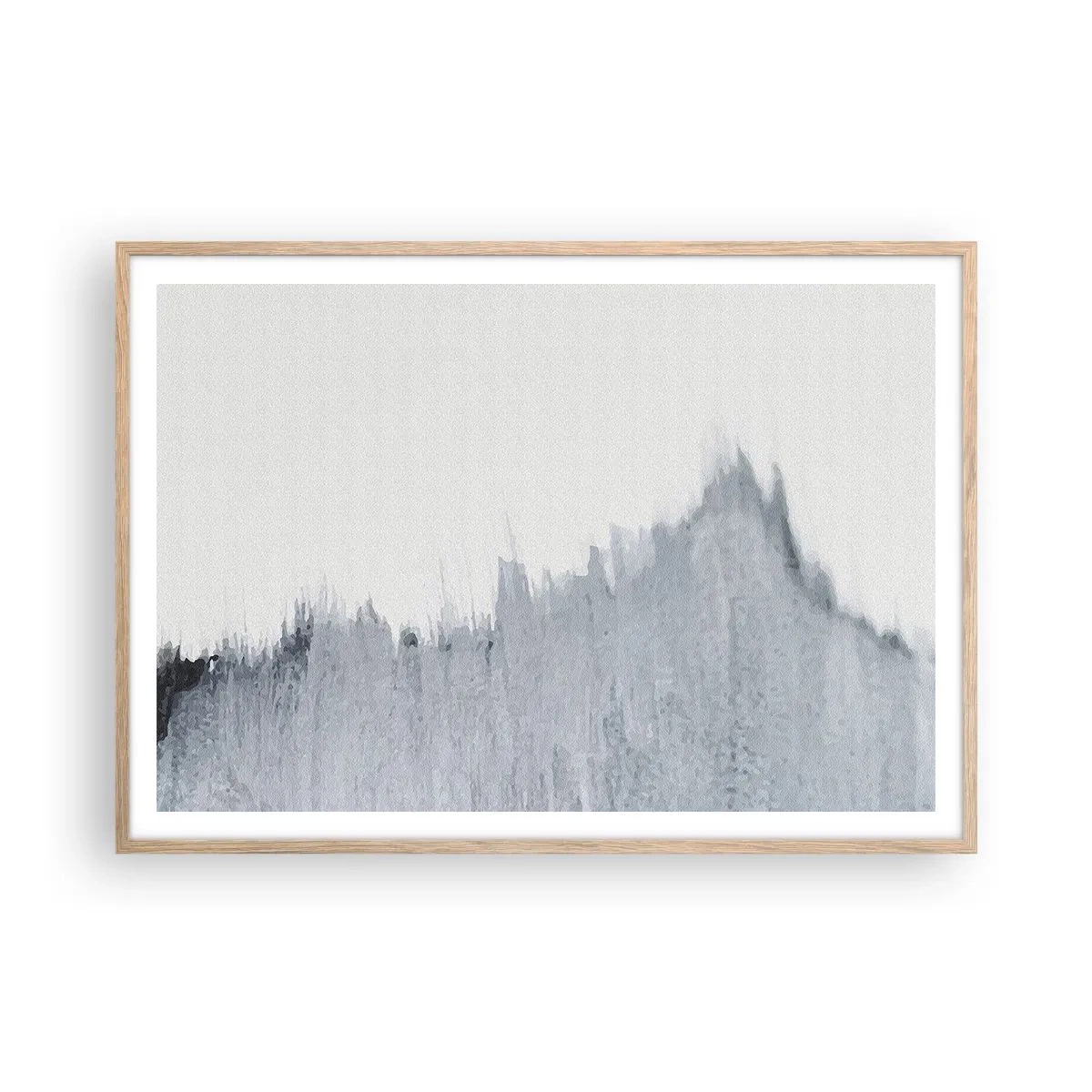 Poster in einem Rahmen aus heller Eiche - Mysteriöse Aufzeichnung - 100x70 cm