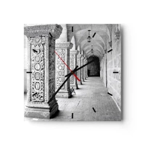 Wanduhr - Glasuhr - Und wo geht’s hin...? - 40x40 cm