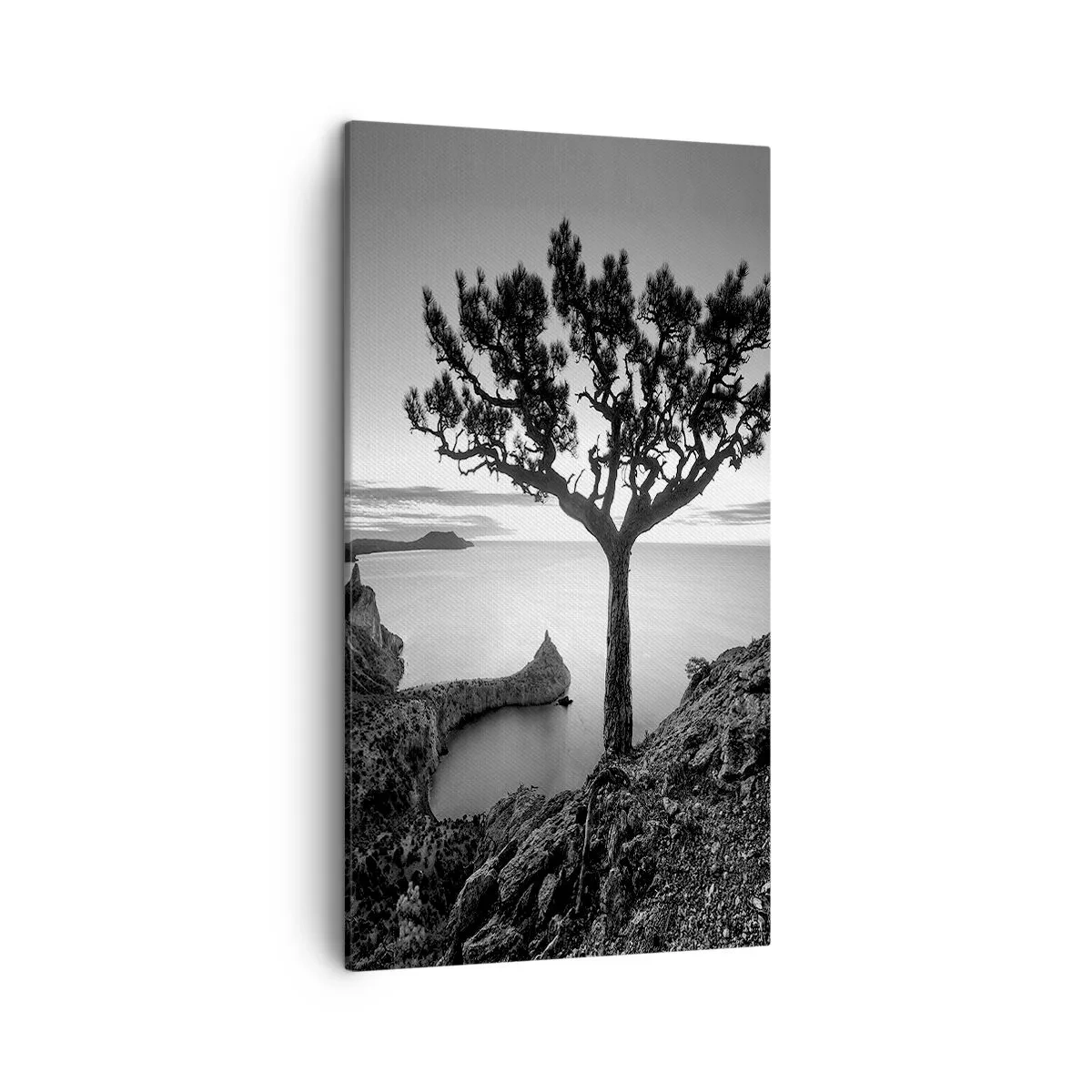 Bild auf Leinwand - Leinwandbild - Stille bis zum Horizont - 45x80 cm