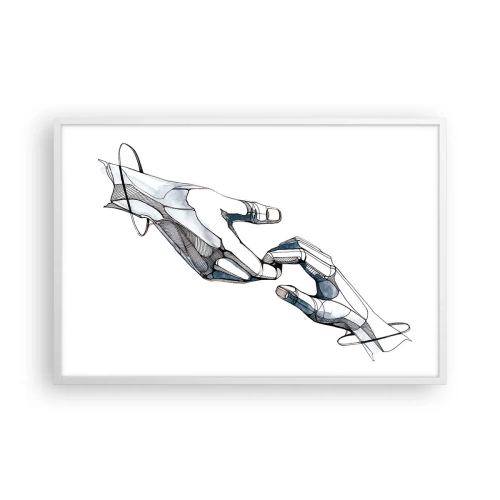 Poster in einem weißen Rahmen - Eine gute Geste - 91x61 cm