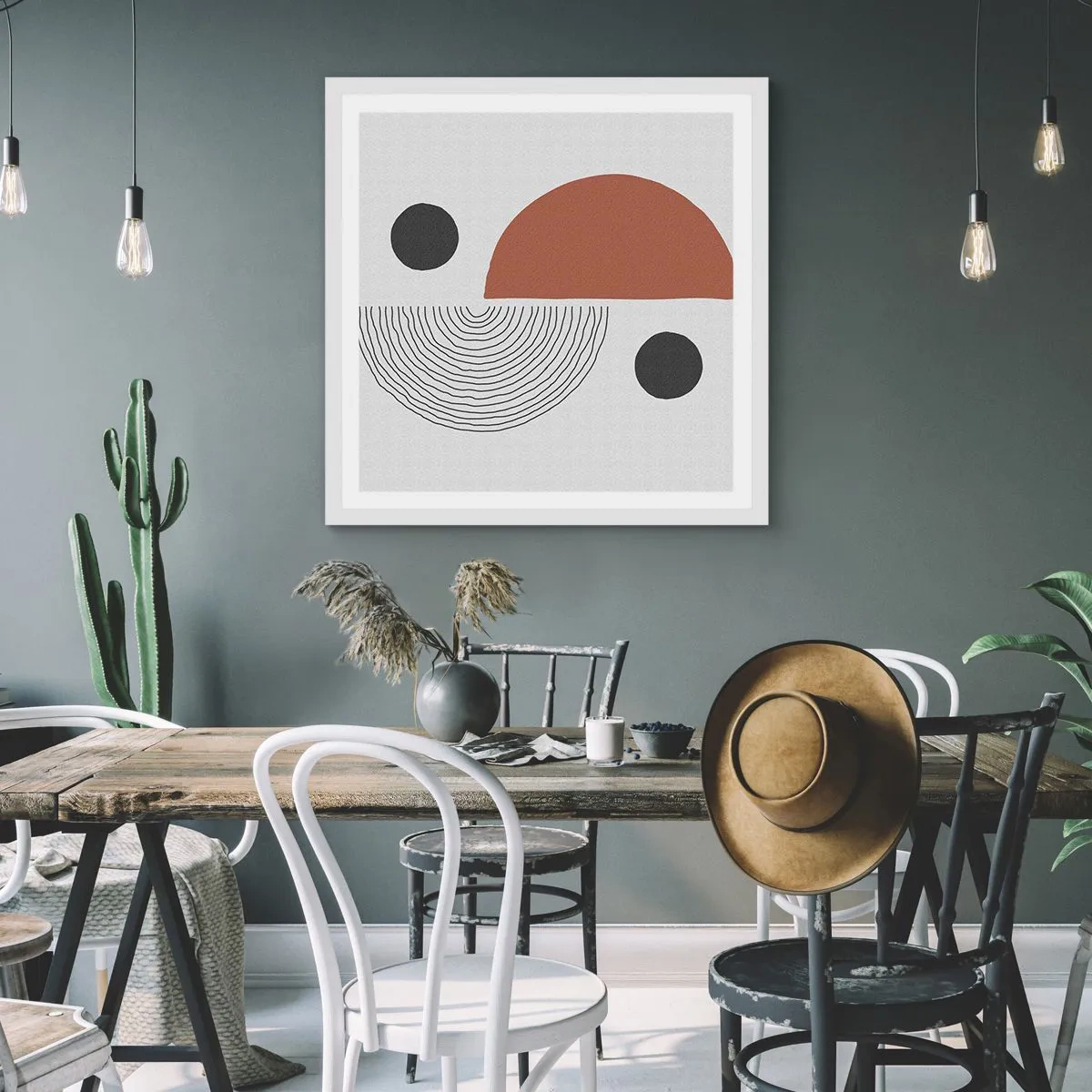 Poster in einem weißen Rahmen - Perfektion des Rades - 60x60 cm