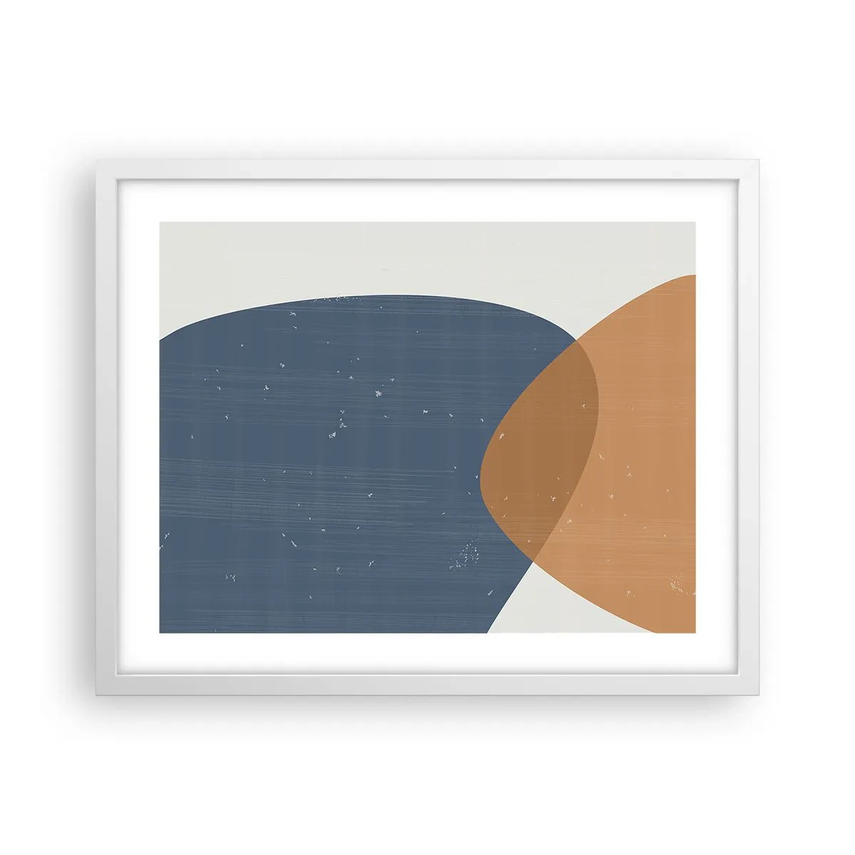 Poster in einem weißen Rahmen - Ovale und Einflüsse - 50x40 cm