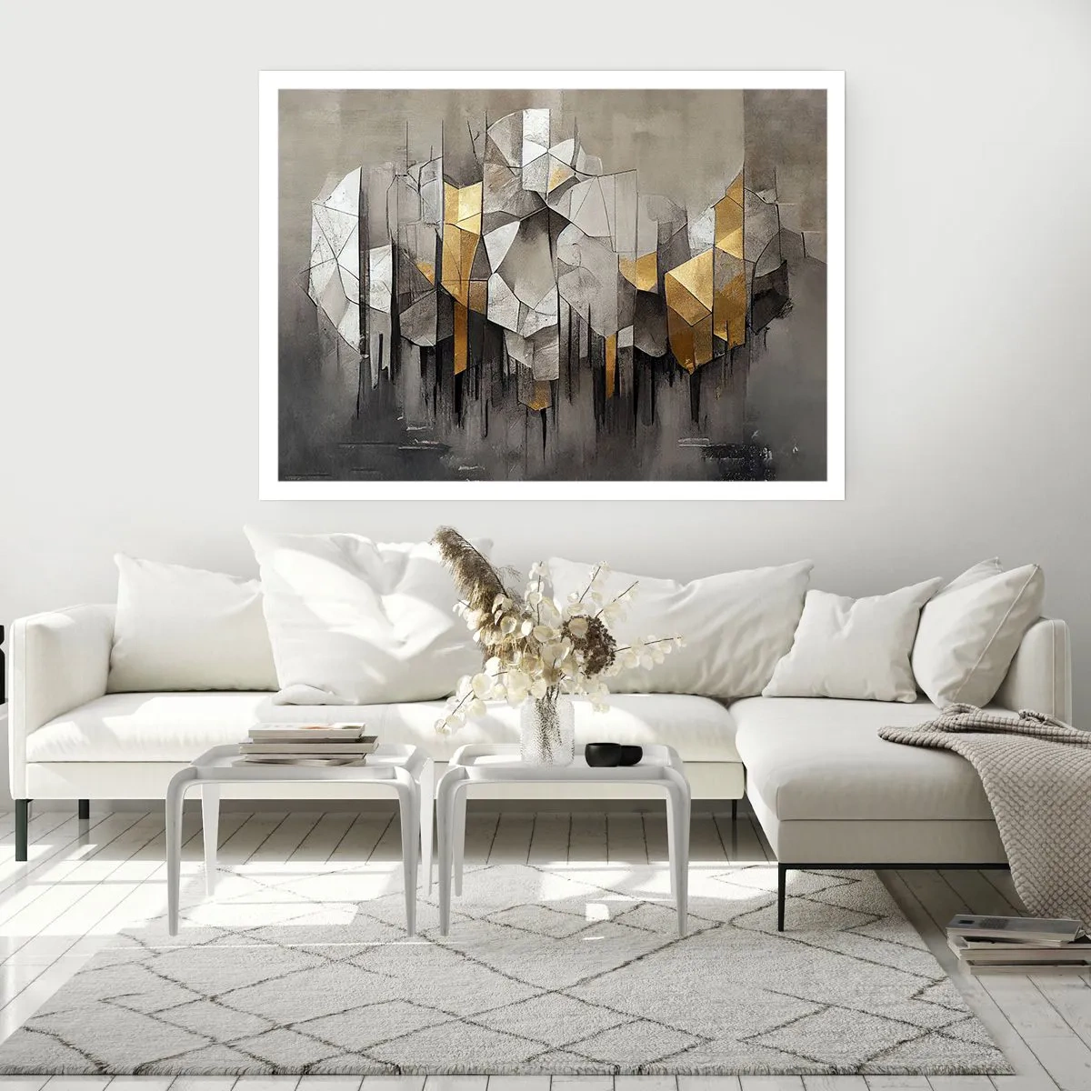 Poster - Komposition aus Eis und Licht - 91x61 cm
