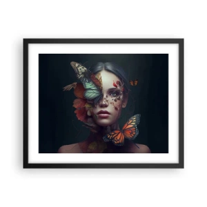 Poster in einem schwarzem Rahmen - Wunderbare Metamorphose - 50x40 cm