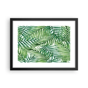 Poster in einem schwarzem Rahmen - Unter dem grünen Baldachin - 40x30 cm