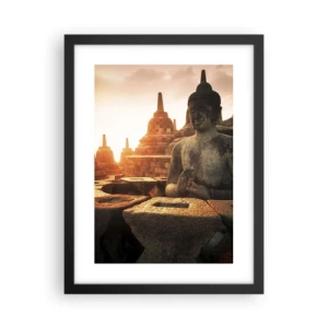 Poster in einem schwarzem Rahmen - Wetter der großen Weisheit - 30x40 cm