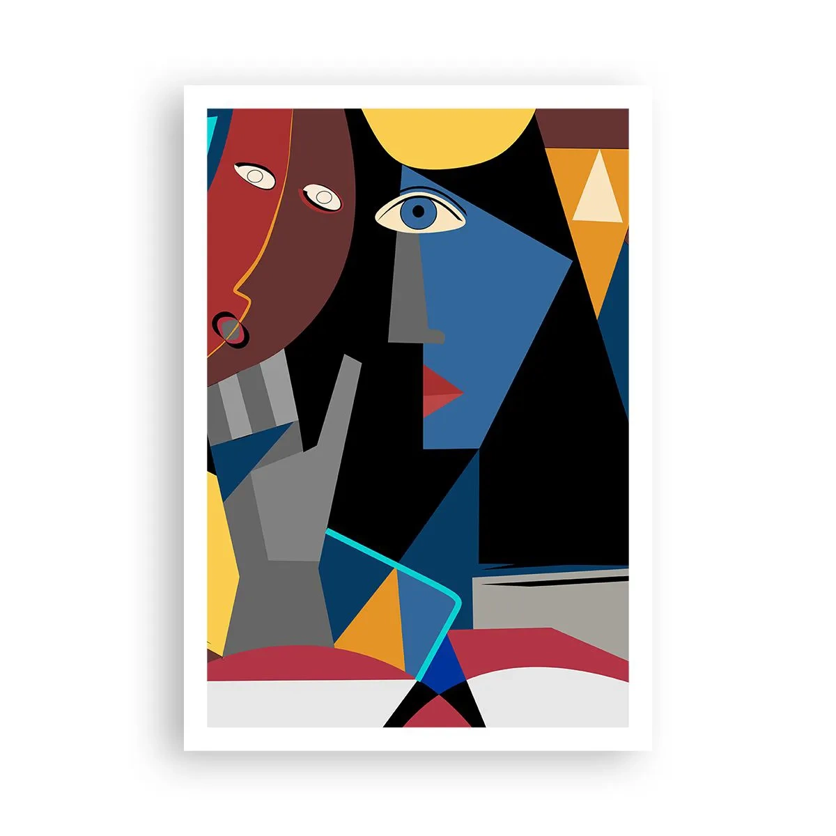 Poster - Gespräch zwischen Kubisten - 70x100 cm
