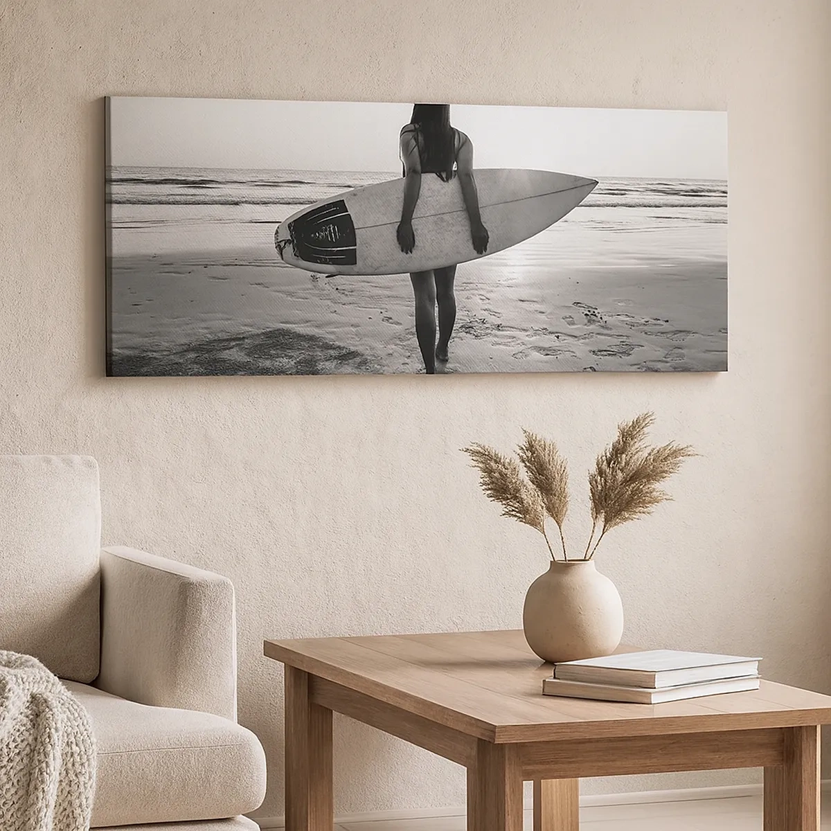 Bild auf Leinwand - Leinwandbild - Die Tochter der Meereswelle - 30x30 cm