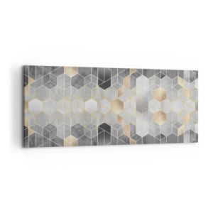 Bild auf Leinwand - Leinwandbild - Diamant-Komposition - 100x40 cm