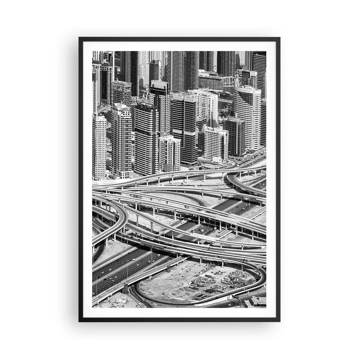 Poster in einem schwarzem Rahmen - Dubai - die unmögliche Stadt - 70x100 cm