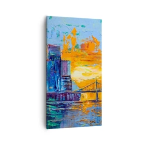 Bild auf Leinwand - Leinwandbild - Kultur und Natur - 55x100 cm