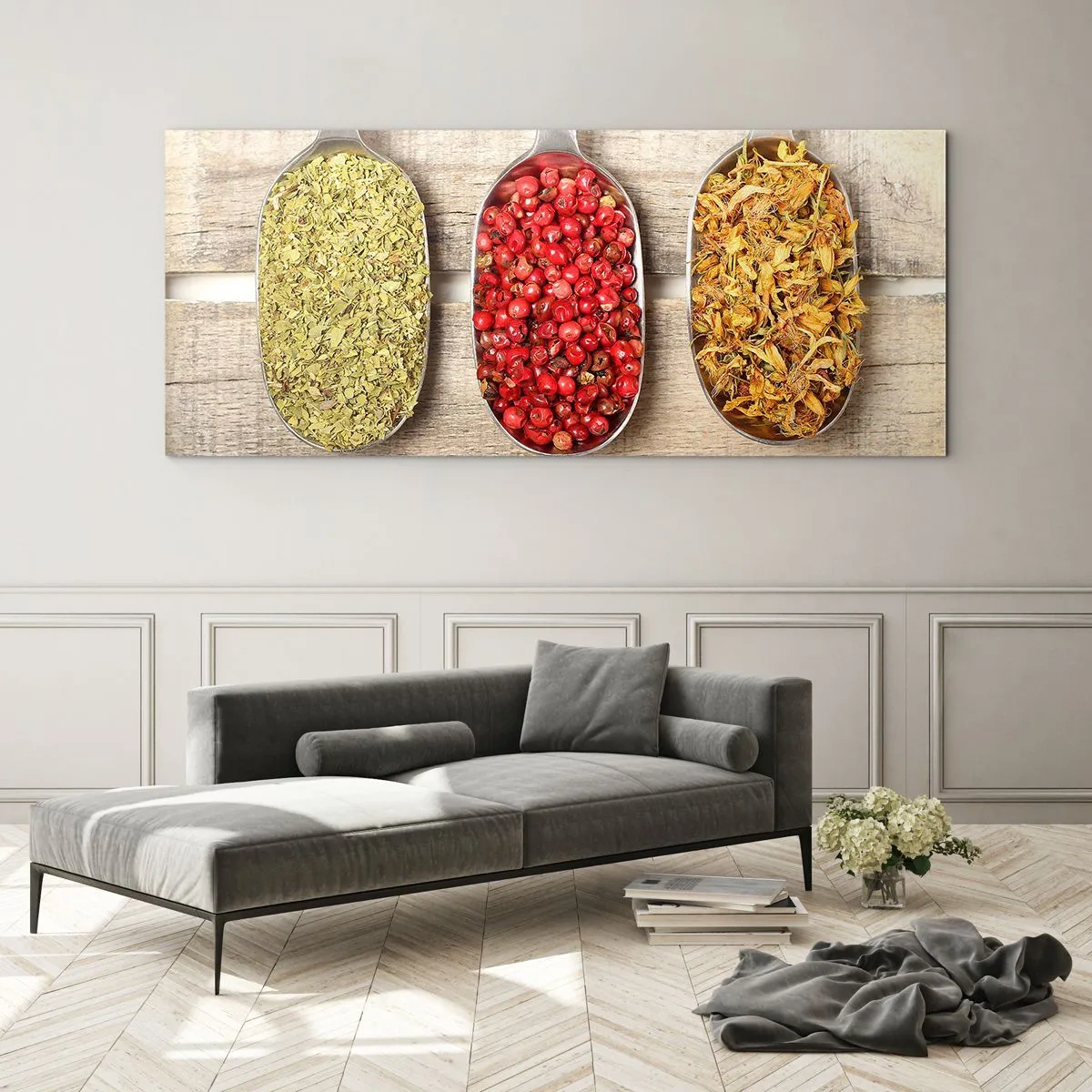 Glasbild - Bild auf glas - Küchenzauber - 90x30 cm