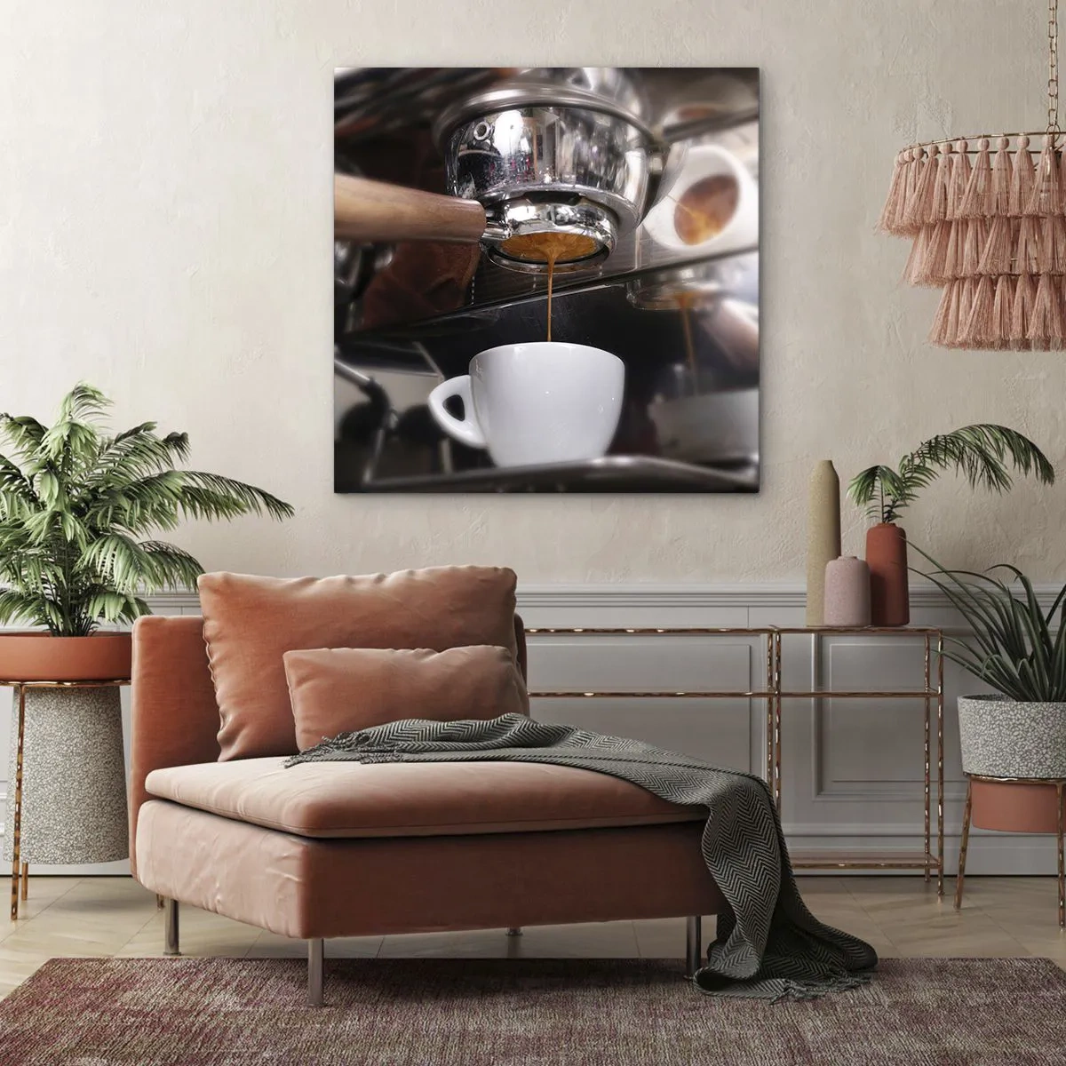 Bild auf Leinwand - Leinwandbild - Gute Zeit des Tages - 70x70 cm