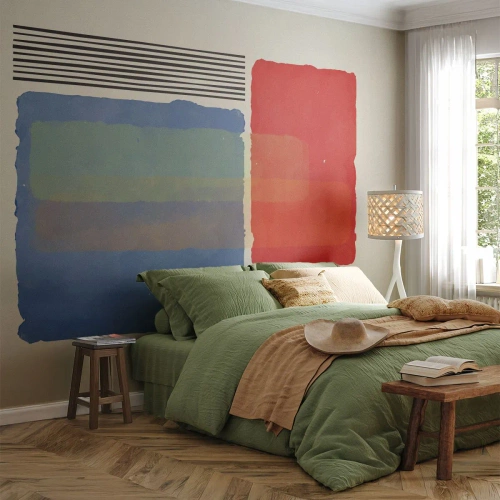 Maßgeschneiderte Fototapete Premium Canvas - Der Geist und der Buchstabe der Geometrie - Abstraktion, Stück, Moderne Kunst.