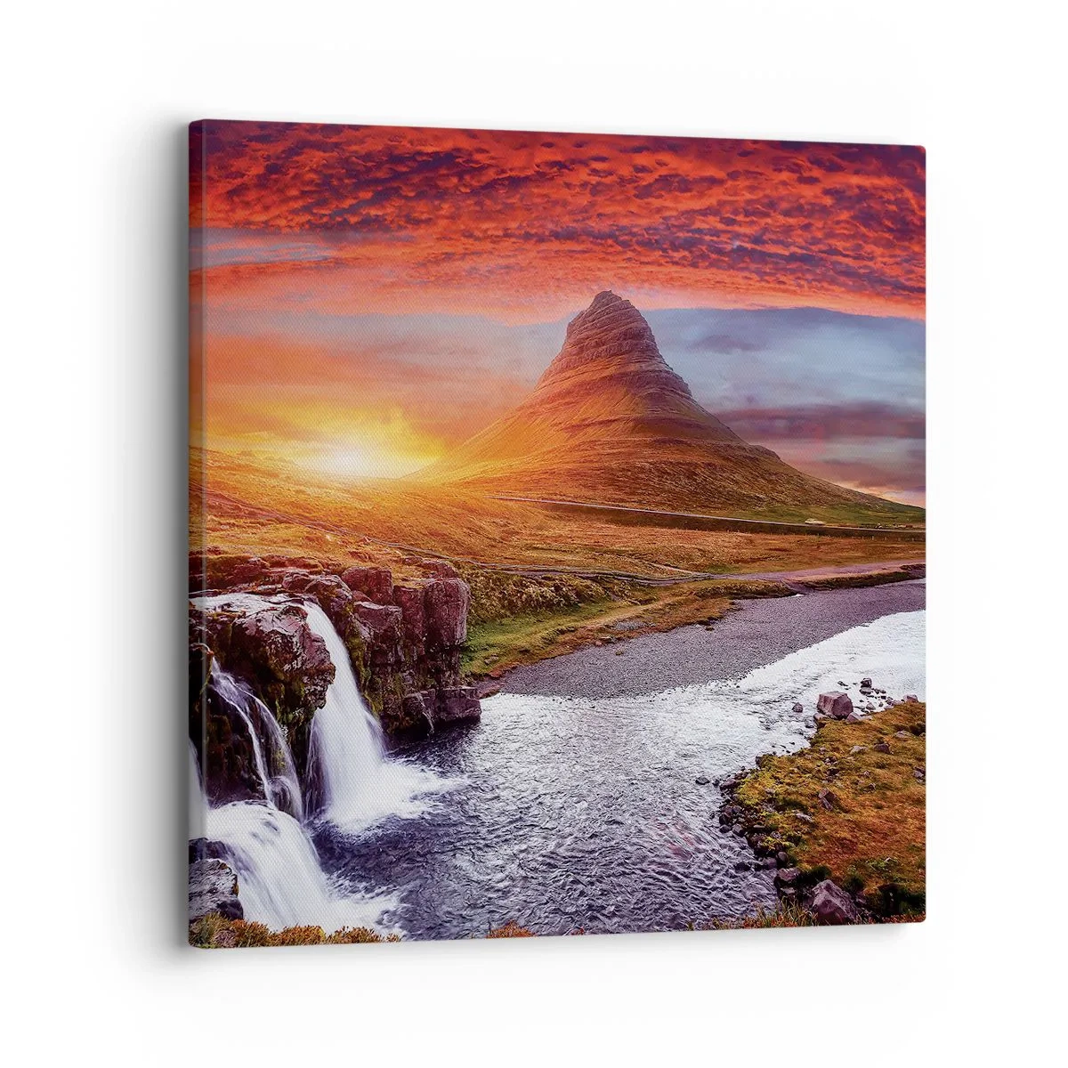 Bild auf Leinwand - Leinwandbild - Ein Blick auf Mittelerde - 30x30 cm