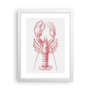 Poster in einem weißen Rahmen - Hummer, der Homers würdig ist - 30x40 cm