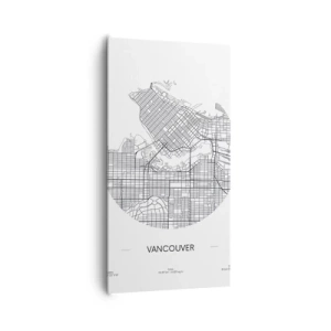 Bild auf Leinwand - Leinwandbild - Anatomie von Vacouver - 65x120 cm